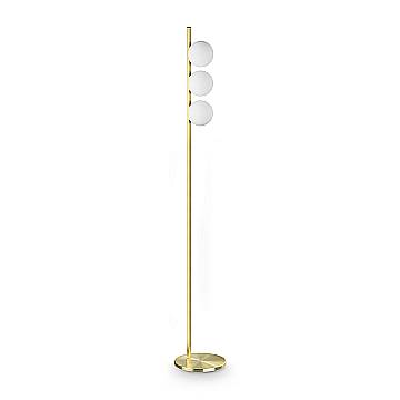 Ideal Lux Lampada da terra moderna Binomio 3 luci G9 ottone metallo vetro Ideal Lux Lampada da terra moderna Binomio 3 luci G9 ottone metallo vetro