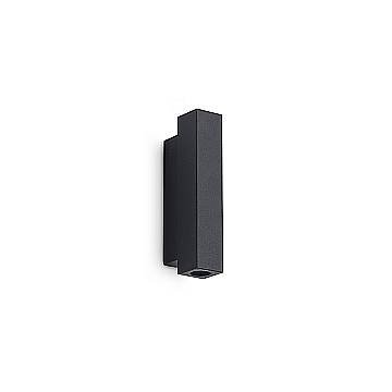 Ideal Lux applique Look 2 luci LED integrato nero vetro metallo Ideal Lux applique Look 2 luci LED integrato nero vetro metallo