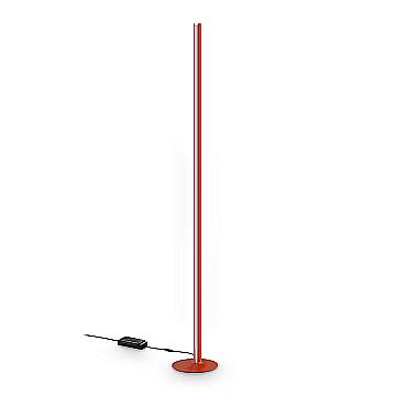 Ideal Lux Lampada da terra moderna DORICA 1 luce LED integrato arancione metallo