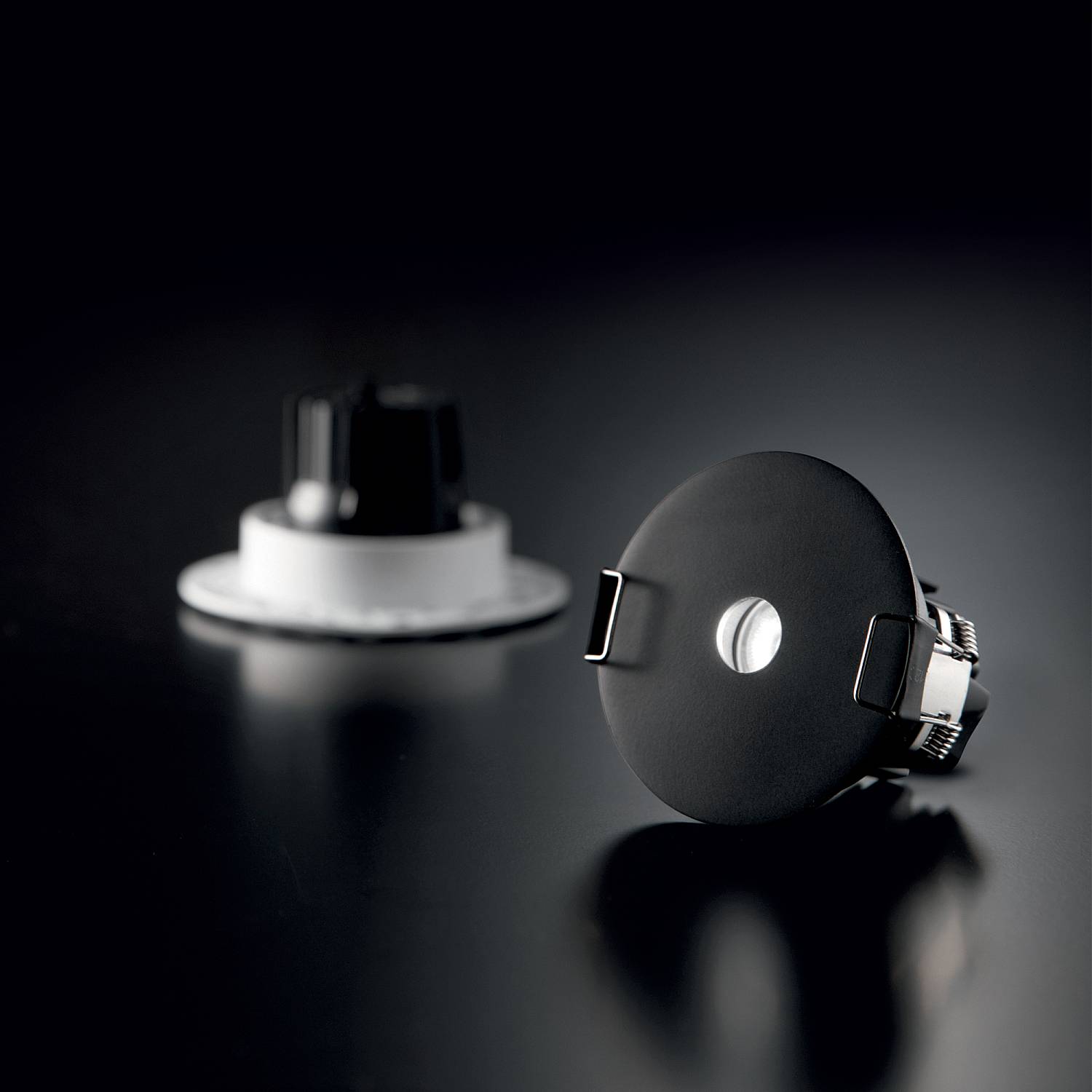Faretto Ad Incasso Infinity 1 Luce Led Integrato Nero 355702