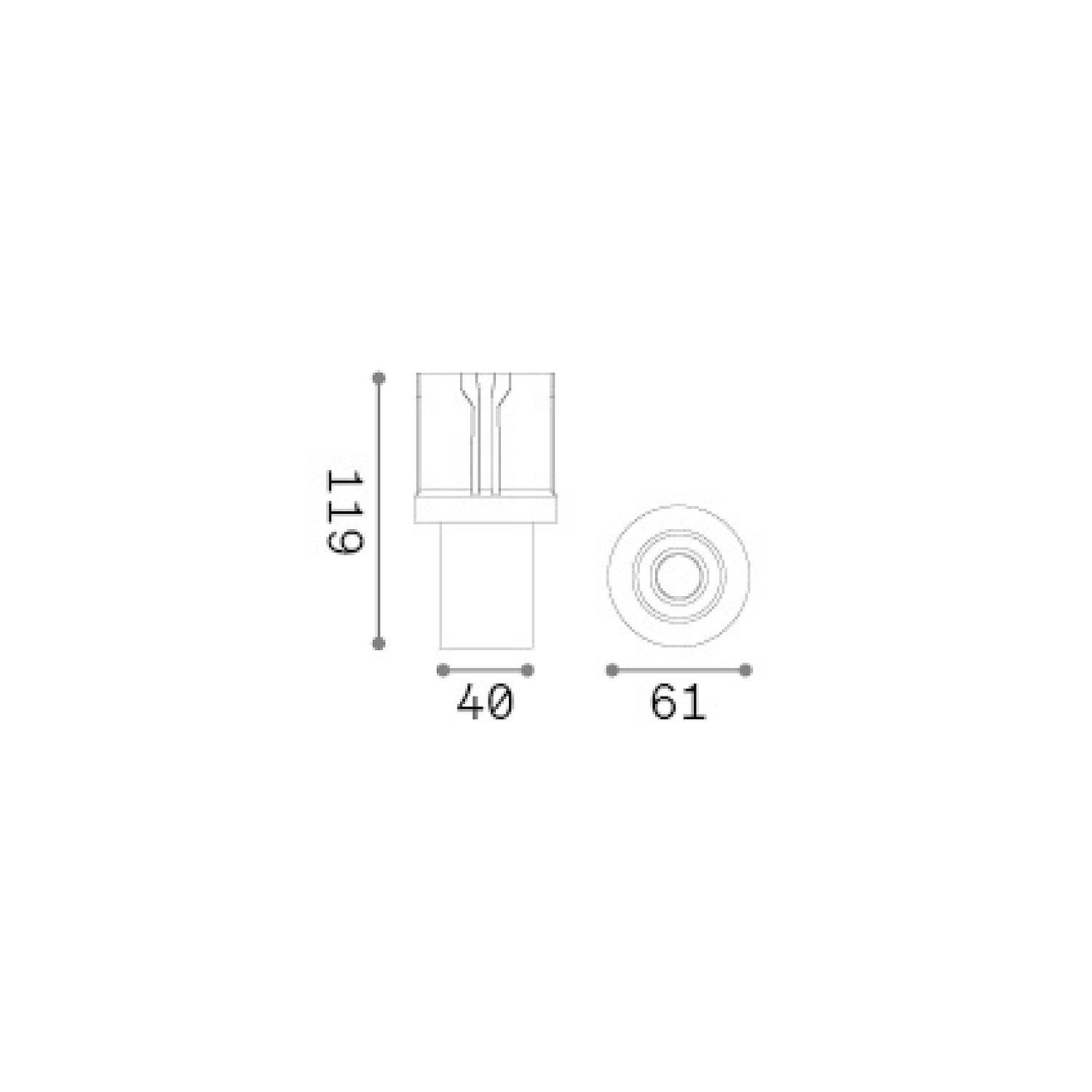 Tecnico Beyond 1 Luce Led Integrato Bianco 10W Ip20 355986