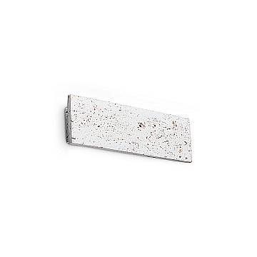Ideal Lux Applique moderna Zig Zag 1 luce LED integrato cemento policarbonato