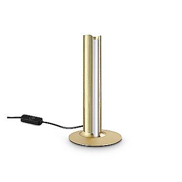 Ideal Lux lampada da tavolo moderna DORICA 1 luce LED integrato ottone metallo