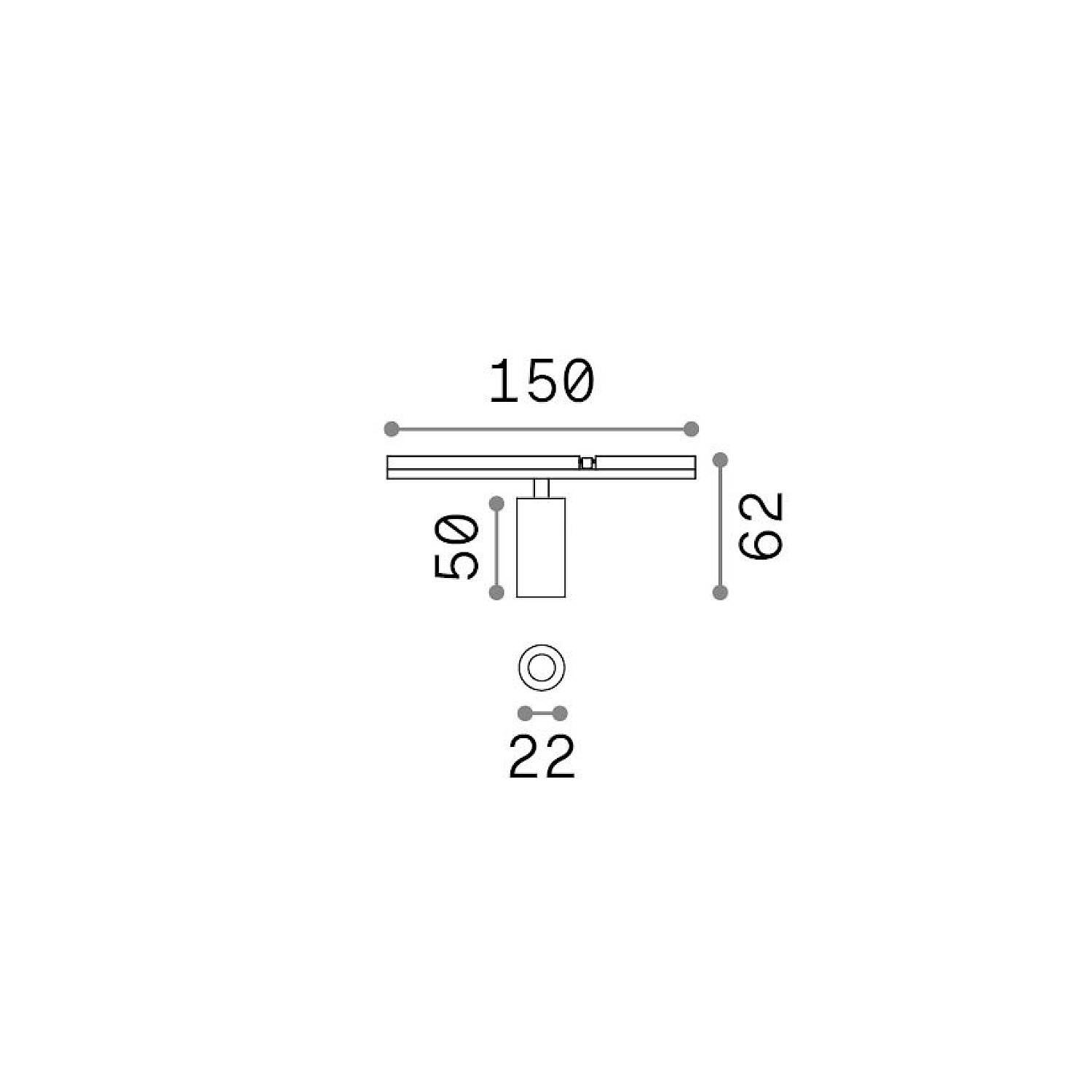 Stick_Spot_Single_03W_3000K_Bianco 364100