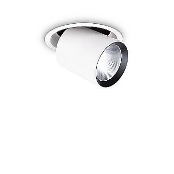 Ideal Lux Faretto moderno Nova 1 luce LED integrato bianco vetro/metallo