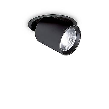Ideal Lux Faretto moderno Nova 1 luce LED integrato nero vetro metallo