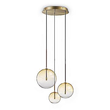 Ideal Lux Sospensione Moderna Equinoxe 3 luci G4 Cromo Metallo Vetro
