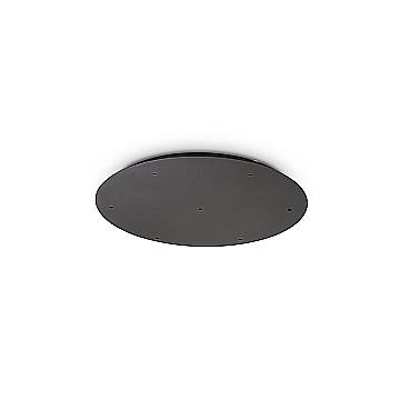 Ideal Lux Rosone 7 fori Collezione ROSONE nero alluminio metallo