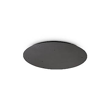 Ideal Lux Rosone 9 fori Collezione ROSONE nero metallo