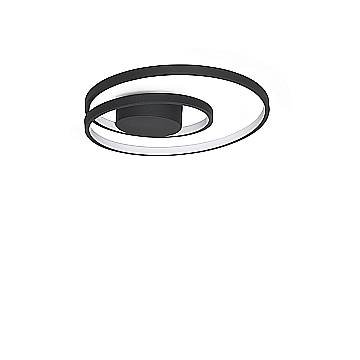 Ideal Lux Plafoniera moderna OZ 1 luce LED integrato nero metallo