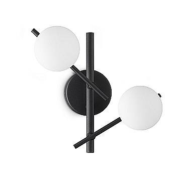 Ideal Lux Applique moderna Atlas 2 luci G9 nero metallo vetro