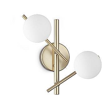 Ideal Lux applique moderna Atlas 2 luci G9 oro metallo vetro