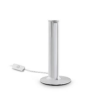 Ideal Lux Lampada da tavolo moderna DORICA 1 luce LED integrato bianco metallo