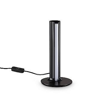 Ideal Lux Lampada da tavolo moderna DORICA 1 luce LED integrato nero metallo