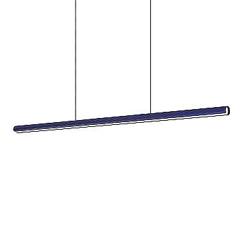 Ideal Lux Sospensione Moderna Dorica 1 luce LED integrato Blu metallo