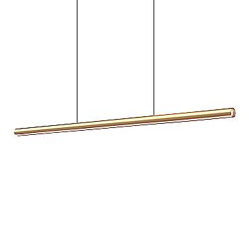 Ideal Lux Sospensione Moderna Dorica 1 luce LED integrato Rame metallo
