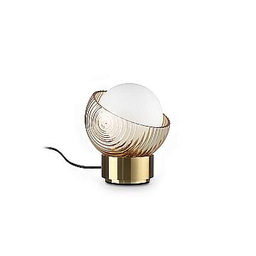 Ideal Lux lampada da tavolo Bloom 1 luce G9 ottone vetro alluminio