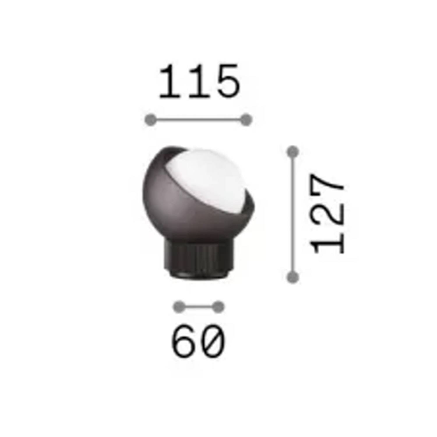 Lampada Da Tavolo Bloom 1 Luce G9 Nero 366517