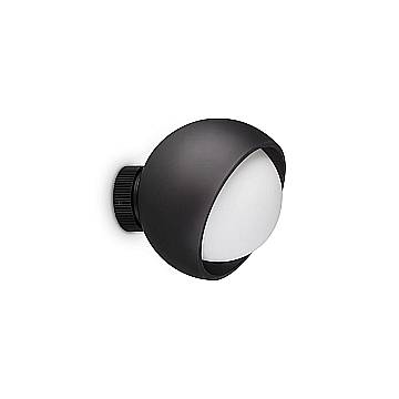 Ideal Lux Applique moderna Bloom 1 luce E27 nero vetro alluminio