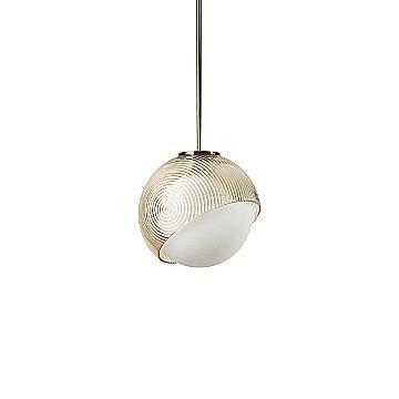 Ideal Lux Sospensione Bloom 1 luce E27 ottone vetro alluminio