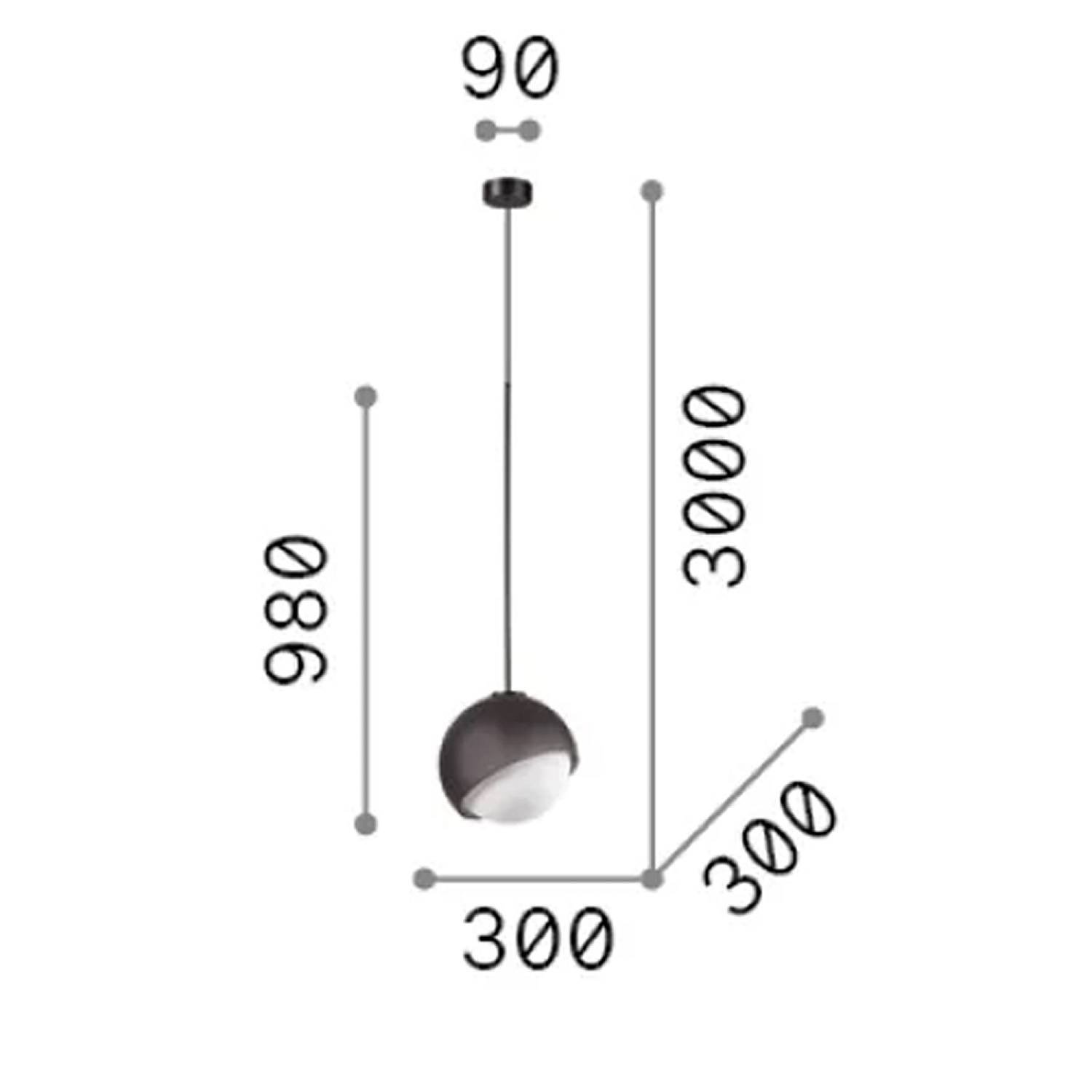 Lampada A Sospensione Bloom 1 Luce E27 Ottone 366661