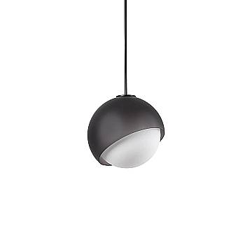 Ideal Lux Sospensione Bloom 1 luce E27 nero vetro alluminio