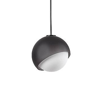 Ideal Lux Sospensione Bloom 1 luce E27 nero vetro alluminio