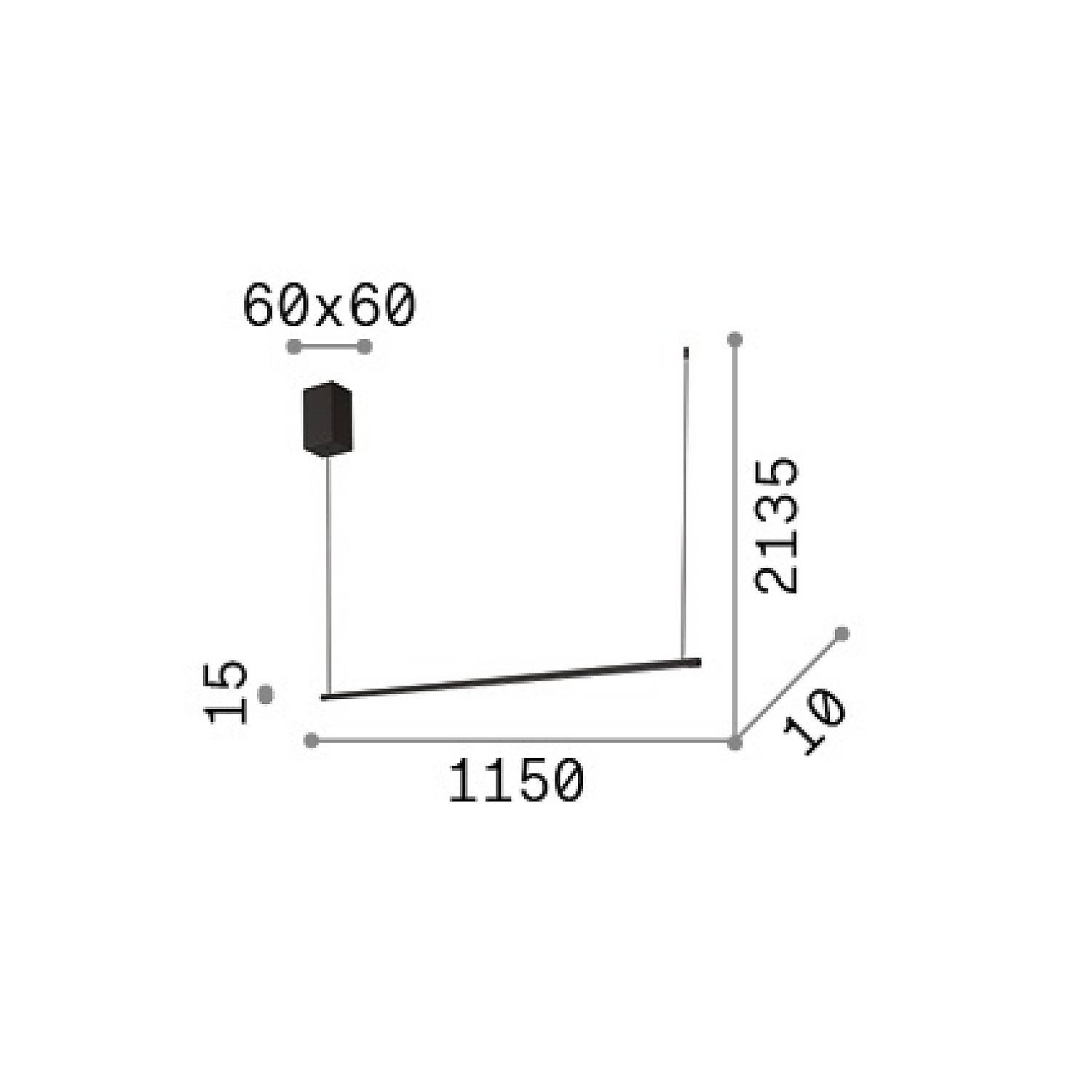 Lampada A Sospensione Essence 1 Luce Led Integrato Bianca 19W Ip20 367064