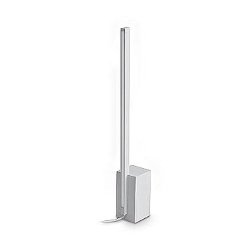 Ideal Lux Lampada da tavolo Essence 1 luce LED integrato bianco metallo vetro Ideal Lux Lampada da tavolo Essence 1 luce LED integrato bianco metallo vetro
