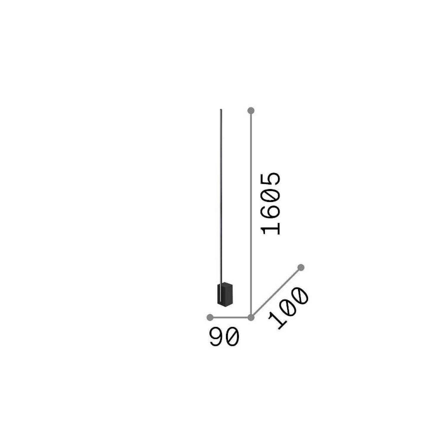 Lampada Da Terra Essence 1 Luce Led Integrato Bianca 367170