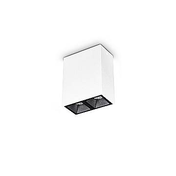 Ideal Lux Plafoniera moderna Lika 1 luce LED integrato bianco metallo vetro