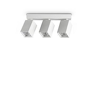 Ideal Lux Lampada da parete moderna DYNAMITE 3 luci GU10 bianca metallo
