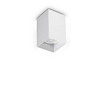 Ideal Lux Plafoniera Look 1 luce GU10 bianco alluminio vetro Ideal Lux Plafoniera Look 1 luce GU10 bianco alluminio vetro