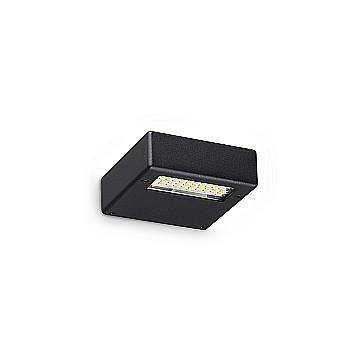 Ideal Lux Applique moderna TAB 1 luce LED integrato nero alluminio metallo Ideal Lux Applique moderna TAB 1 luce LED integrato nero alluminio metallo