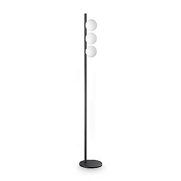 Ideal Lux Lampada da terra Binomio 3 luci G9 nero metallo vetro Ideal Lux Lampada da terra Binomio 3 luci G9 nero metallo vetro