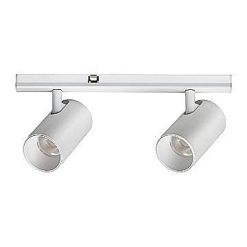 Ideal Lux Faretto Stick 2 luci LED integrato bianco metallo
