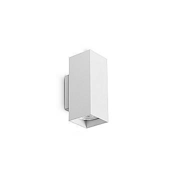 Ideal Lux Applique moderna Look 2 luci GU10 bianco alluminio vetro Ideal Lux Applique moderna Look 2 luci GU10 bianco alluminio vetro