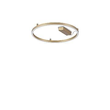 Ideal Lux Plafoniera moderna Oracle 1 luce LED integrato ottone alluminio