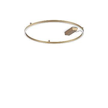 Ideal Lux Plafoniera Moderna Oracle 1 luce LED integrato ottone alluminio