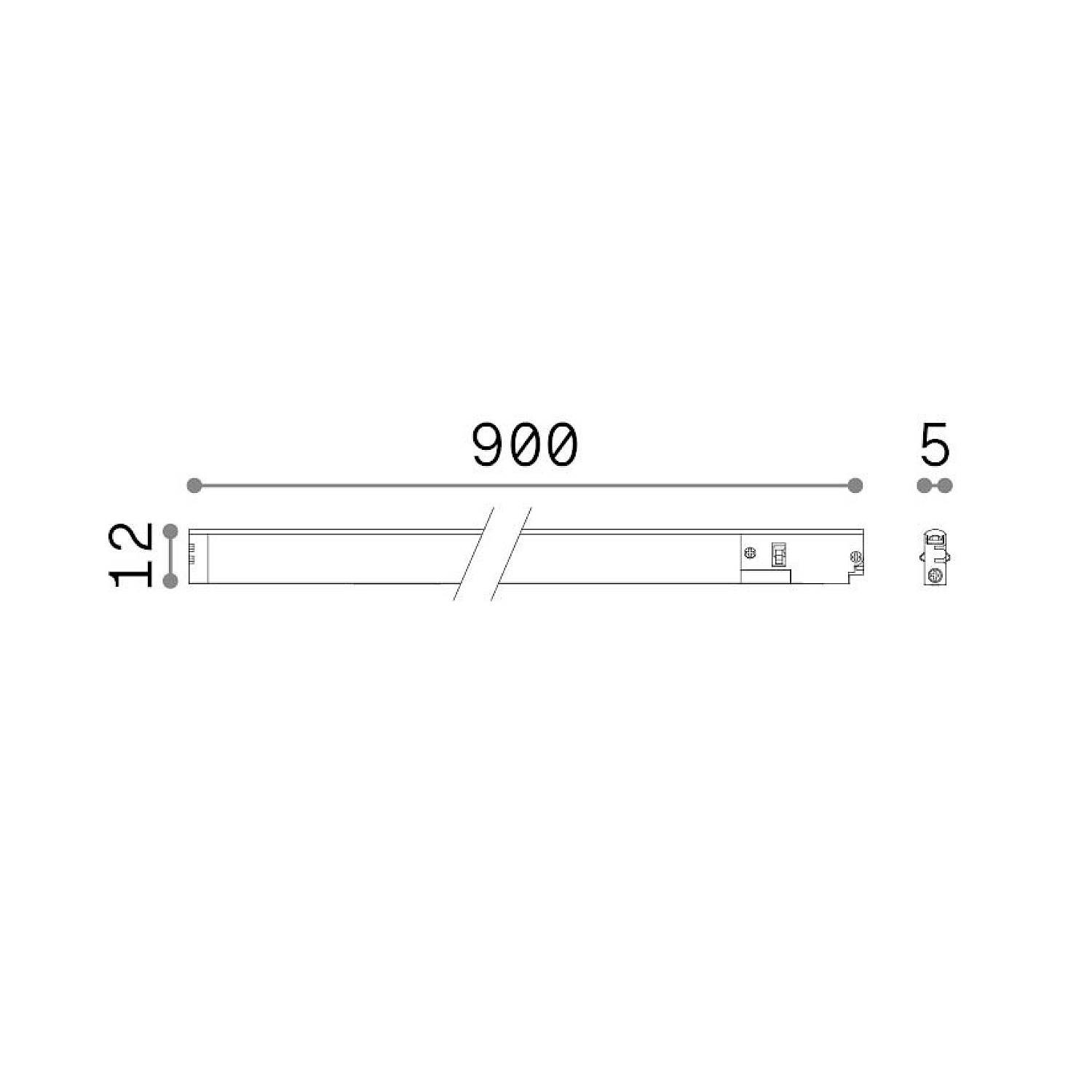 Sistema Lineare Deva 1 Luce Led Nero 16W 24V Ip20 370378