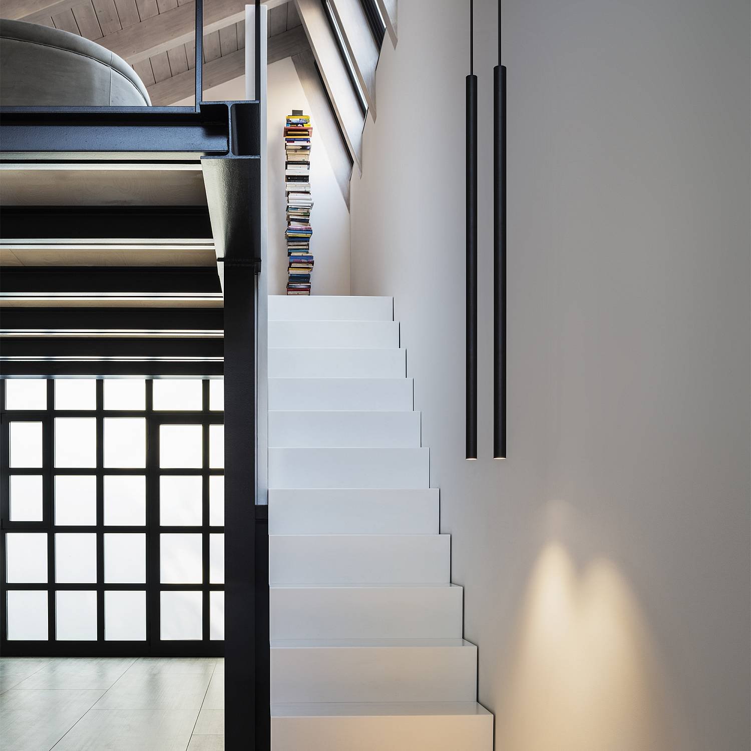 Lampada A Sospensione Look 1 Luce Led Integrato Nero 371122
