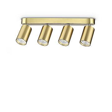 Ideal Lux Plafoniera moderna DYNAMITE 4 luci GU10 ottone metallo Ideal Lux Plafoniera moderna DYNAMITE 4 luci GU10 ottone metallo