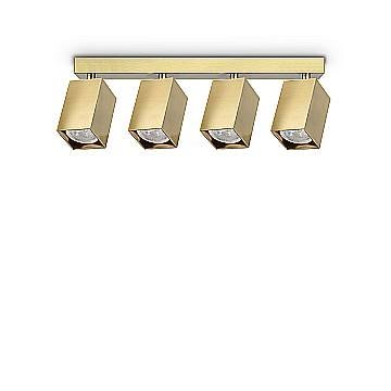 Ideal Lux Plafoniera moderna DYNAMITE 4 luci GU10 ottone metallo Ideal Lux Plafoniera moderna DYNAMITE 4 luci GU10 ottone metallo