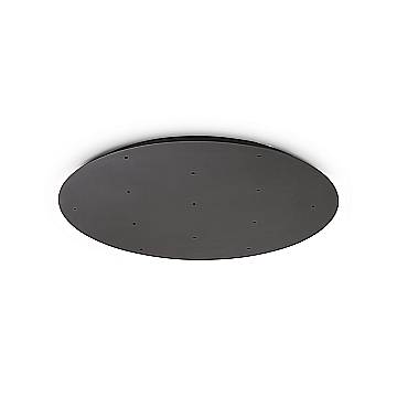 Ideal Lux Plafoniera moderna Mapa 1 luce nero alluminio vetro
