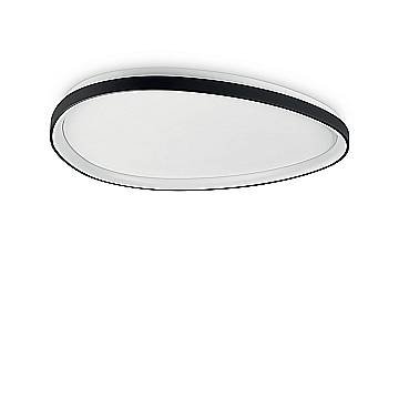 Ideal Lux Plafoniera moderna Gemini 1 luce LED integrato nero metallo