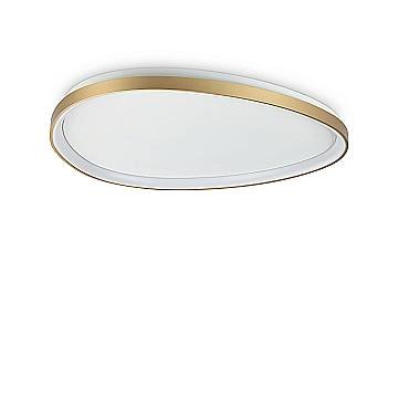 Ideal Lux Plafoniera moderna Gemini 1 luce LED integrato ottone metallo