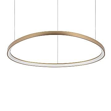 Ideal Lux Sospensione Gemini 1 luce LED integrato ottone metallo