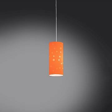 Sospensione Moderna Pois Polilux ® Arancione Materie Plastiche Bianco 1 Luce E27