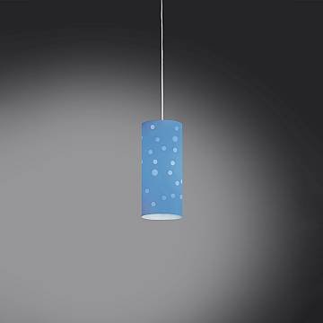 Sospensione Moderna Pois Polilux ® Blu Pastello 1 Luce E27