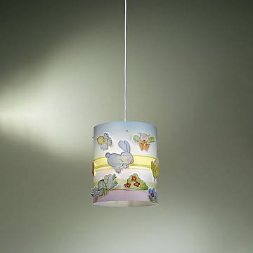 Sospensione Moderna Animal Farm Polilux ® Grafica Animali Fattoria 1 Luce E27
